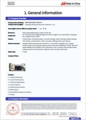 Certification Report certificate from Changzhou Richwood Decorative Material Co., Ltd.