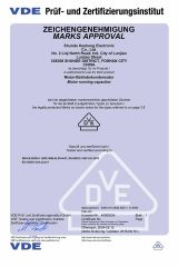 VDE certificate certificate from KESHENG FILM-CAP