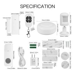 SLS Anti Theft WiFi Smart Home Security Kit Alarm System Support Alexa - Image 4