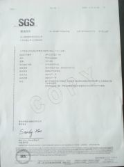 SGS certificate from Yiwu Huidong Industrial & Trade Co., Ltd.