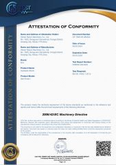 CE certificate of HENAN NYBON MACHINERY CO., LTD. – certificate photo, supplier certificates section