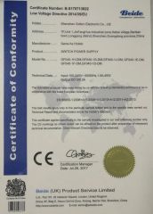 GF040-LVD certificate from Shenzhen Gofern Electronic Co., Ltd.