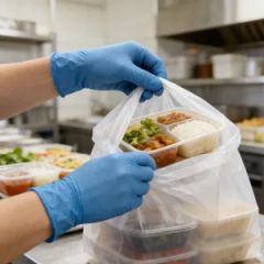 Food Grade Powder Free Heat Resistant Blue Nitrile Disposable Gloves for Catering Kitchen Cooking Prep Work - Image 5