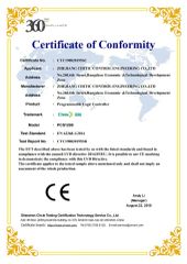 CE-LVD ChiticPCS1200 certificate from Zhejiang Chitic Control Engineering Co., Ltd.