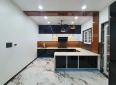 Plywood Smart Storage Modular Kitchen Service Durability High Ease Of Use Enhanced Storage Efficiency Maximized Kitchen Layout Modern And - Image 1