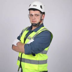 ABS Construction Hard Hat for Climbing Riding Outdoor Rescue Safety Helmets with Goggles - Image 5