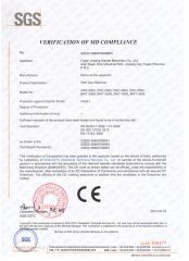 Xianda Machine CE Certificate certificate from Fujian Xianda Machinery Co., Ltd.