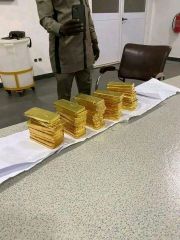 GOLD Purity 22%+ Packaging 50 Fineness 96%+ Max. Moisture (%) 96 Form Alluvial Gold Bars, bar - Image 1