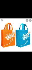Jute Bags Material Jute Color Natural Texture Sturdy Place of Origin India Packaging 1 set 25 bags Handle Type Sturdy Handles - Image 1