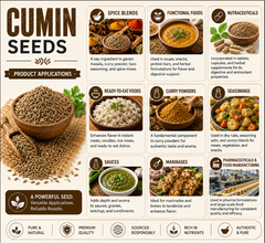 Whole Cumin Seeds (Cuminum Cyminum) Natural Sortex Clean Jeera, Export Grade Indian Spice - Image 5