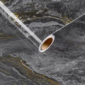 Gold White Contact Paper Self Adhesive Vinyl Peel and Stick Marble Wallpaper Revestimiento De Paredes - Linyi Yonghong International Trading Co., Ltd. - China