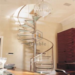 Circular Stairs Spiral Staircase Modern Glass Staircase Origin China HS Code 7308900000 Model NO. DB-S2110 Type Ordinary - Double Building Materials Co., Ltd. - China