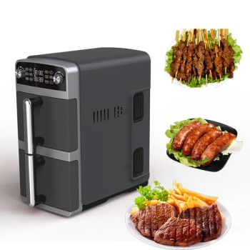Air Fryer 5L +5L Simple Operation for Beginners N.W 6.5kg Display LED Function Five Trademark OEM Model NO. AF09 Capcacity 5L+5L - Suzhou Vortex Technology Co., Ltd. - China