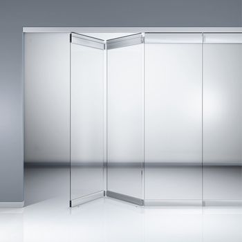 Folding Variant Sliding Glass Partition Weight 70 kg Width 1000 mm Material Glass Height 3000 mm Variant Folding Product type Sliding - Horizon Hardware & Glasses Private Limited - India