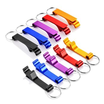 Customized Mini Pocket Metal Bar Tools Bottle Opener Aluminum Key Ring Keychain Beer Bottle Opener - Ningbo Inunion Import and Export Co., Ltd. - China