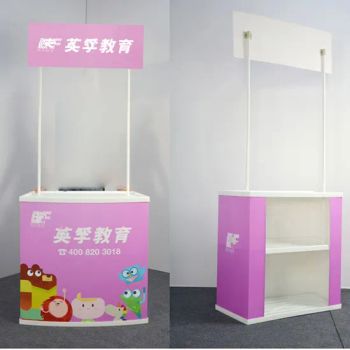 Portable Promotion Counter Table Foldable Booth Kiosk Good Selling Trade Show Display Banner Stand - Hefei Jingyi Image Printing Co., Ltd. - China