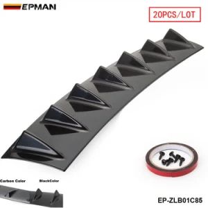 Epman - 20PCS/Lot Shark Fin 7 Wing Lip Diffuser 33" X6" Rear Bumper Chassis ABS Universal Black/Carbon Color Ep-Zlb01c85-20t - Ruian Ep International Trade Co., Ltd. - China