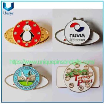 New Golf Metal Marker Coin Silver Ball Position Marker 2520 Magnetic Ball Marker Cap Clip Golf Accessories - Dongguan Unique Pins & Gifts Co., Ltd. - China