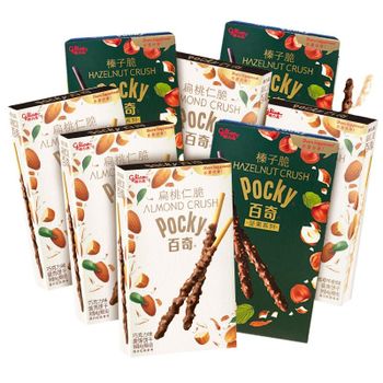 Glico Pocky Almond Hazelnut Crisp Nuts Series Sweet Creamy Chocolate Bar Decorative Coated Biscuits Snacks with Fruity Taste - Henan Grade Import And Export Co.,ltd - China