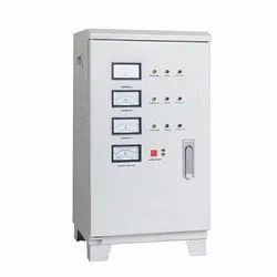 Three Phase Voltage Stabilizer Technology Modern Service Life Long Performance Optimum Voltage Capacity Varying Price Range Start 8000 - Fine Tech Services - India