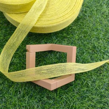 Customizable Yellow Fish Thread Jute Ribbon Headwear with Small Decoration - Weifang Huahe Hengtai Weaving Co., Ltd. - China