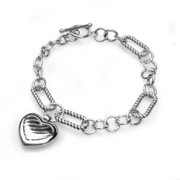 Cross-Border European American Retro Heart-Shaped Stainless Steel Timeless Classic Bracelet - Good Seller Co., Ltd. - China