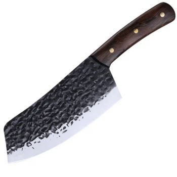 Hand Forged Butcher Knife with Leather Sheath High Carbon Steel Meat Cleaver Knife Hammered Chopping Knives for Kitchen - Changsha Chengtong Technology Co., Ltd. - China
