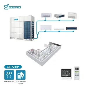 Manufacturer Villa 8HP 12HP Heating / Cooling 12000 BTU Central Air Conditioner Price Vrv Vrf System - ZERO TECHNOLOGIES CO., LTD. - China