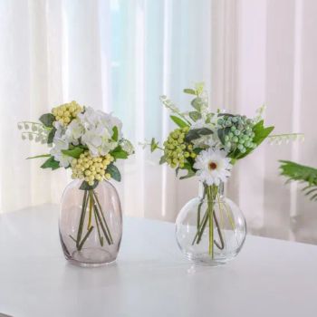 Decorative Glass Vase with Artificial Flowers Home Decoration - Golden Ace Industrial Co., Ltd. - China