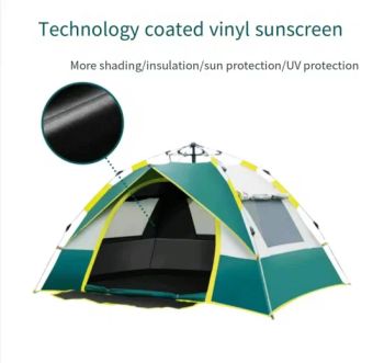 Instant Pop-up Outdoor Camping Tent Waterproof Rainproof Windproof Thick 3 to 4 People Camping Tent - ANHUI KINGSON HOUSEHOLD PRODUCTS CO., LTD. - China