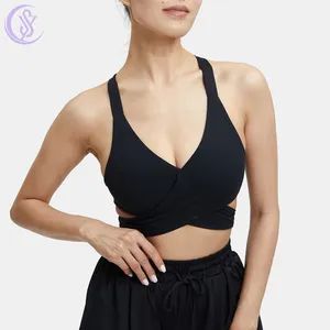 High Quality Wholesale Yoga Wear Gym Fitness Clothing Breathable Womens Leisure Crossover Sports Bra - Dongguan Shuyu Activewear Co., Ltd. - China