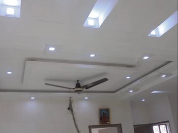 Gypsum Plaster Of Paris Ceiling Pop Ceiling Work Color White Material Gypsum Form White Powder Type Concealed Grid Usage/Application - Ornamental Modular - India