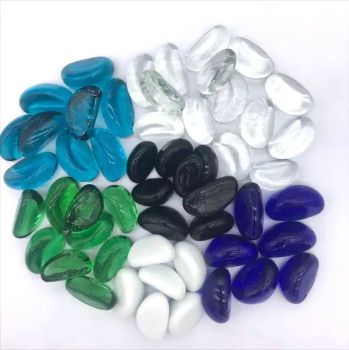 Cashew Shape Glass Beads for Aquarium Decor - Lingshou Chuangwei Mineral Products Processing Factory - China