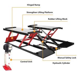 Scissors Car Lift Release Scissor Lift Car 4t 1.2m Low Ceiling Single Post Car Lift Auto Vehicle - Jwm Hi-Tech Development Co., Ltd. - China