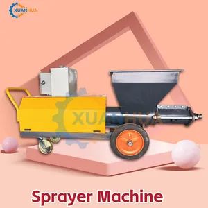 Automatic Exterior Wall Cement Spray Plaster Machine Origin China Condition New Model NO. GSP-30 Certification CE Power 3.0-5.7 Kw - Henan Xuanhua Machinery Co., Ltd. - China