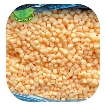 IQF fresh frozen hami melon dice cube 10x10mm melon balls yellow, honey melon - Qingdao Beswor Imp. & Exp. Co., Ltd. - China
