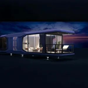 Prefab Houses Luxury Tiny Container Store Shop Houses with Steel Structure Prefab - Guangzhou Zhonglian Steel Structure Co., Ltd. - China