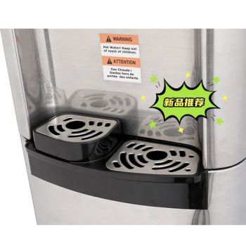 The Silver Standup Water Dispensers with a Coffee Maker HS Code 8504210000 Heating Capacity 1.2L Colding Capacity 3.5L Trademark peak's - Electrotemp Technologies China Inc. - China