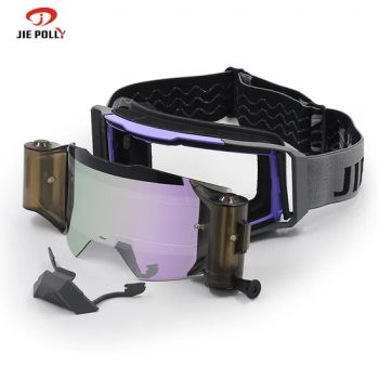 Jiepolly Adult Motocross Goggles Racing Other Motorcycle Goggles Glasses Parts off-Road ATV Clear Lens Helmet Googles for Gafas - Guangzhou LvQi Outdoor Product Co.,LTD - China