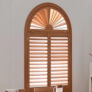 Custom Sized and Shaped Wooden Plantation Louvers for Windows - Worldwide Home Decor Co., Ltd. - China
