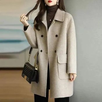 Autumn and Winter Womens Wool Coat Large Loos Women's Overcoat - Guangzhou Jumeng Trading Co., Ltd. - China