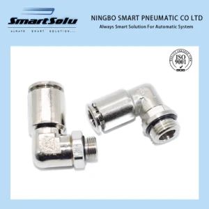 Tkc-Pl Pneumatic One Touch Union Straight Elbow Male Thread Brass Fitting - Ningbo Hi-Tech Smart Machinery Co., Ltd. - China
