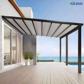 OEM Modern Aluminium Gazebo Folding Motorized Retractable Roof for Garden Buildings - Gileed Industry Co., Ltd. - China