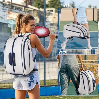 Racket Bag Pickleball Tennis Badminton Paddle Holders Shoe Compartment Zippered Pocket Laptop Sleeve Sport Handbag Backpack Bag for Sports Travel - Shenzhen Anxun Technology Co., Ltd. - China