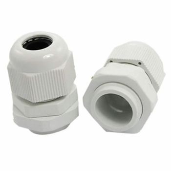 PVC Cable Gland Size 25 mm Color White Material PVC Thread Type PG IP Rating - Spark Electric - India