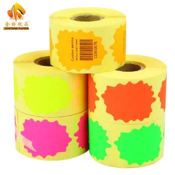 Factory New Customized Product Color Fluorescent Product Packaging Printing Sticker Paper - Guangzhou Jinfeng Paper Co., Ltd. - China
