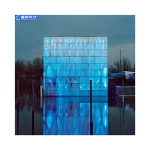 Pushunled Window Advertising Curtain LED Grille Screen HD Video LED Screen - Jiangxi Pushun Technology Co., Ltd. - China