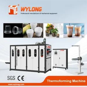 High-Capacity Hydraulic Cup Making Machine for PP/PS/Pet/PLA: Disposable Cups, Yogurt Cups, Sauce Cups & Ice Cream Cups - Zhejiang Wylong Machinery Co., Ltd. - China