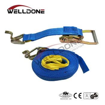 2.5t AS/NZS 4380.2001 50mm 9.0m Length Ratchet Tie Downs Straps with Hook and Keeper - QINGDAO WELL DONE IMP & EXP CO., LTD. - China