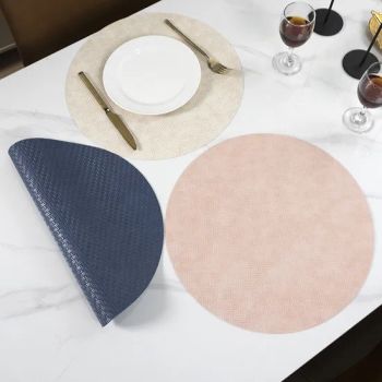 Premium Leather Placemats for Dining Tables - Heat-Resistant and Washable - Taizhou real houseware Co., Ltd - China